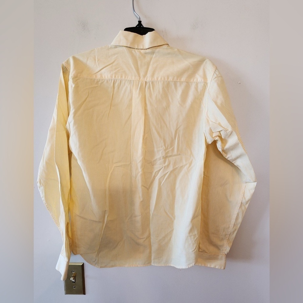 Michael Kors Shirt Women's Medium Button Up Long Sleeve Collared Striped - Picture 2 of 3